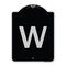 Signmission Sign with Letter W Heavy-Gauge Aluminum Architectural Sign, 24" x 18", BS-1824-22920 A-DES-BS-1824-22920 - alternate 1